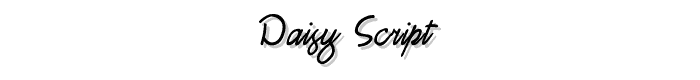 Daisy Script font